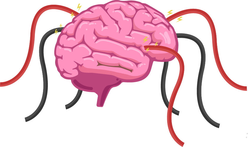 The Human Brain Is A Hive Of Electrical Activity With - Brain Diagram Clipart (841x501), Png Download