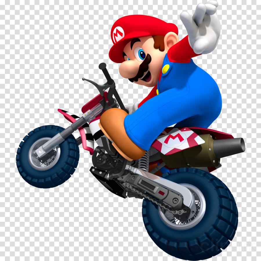 Mario Kart Wii Mario Png Clipart Mario Kart Wii Super - Mario Kart Wii Mario Bike Transparent Png (900x900), Png Download