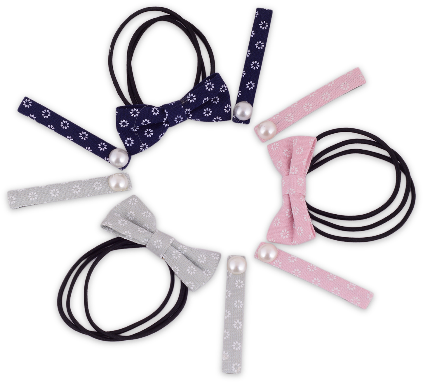 Flower Power Hair Clip And Band Set 3 Pcs - Storage Cable - Png Download (1500x1500), Png Download