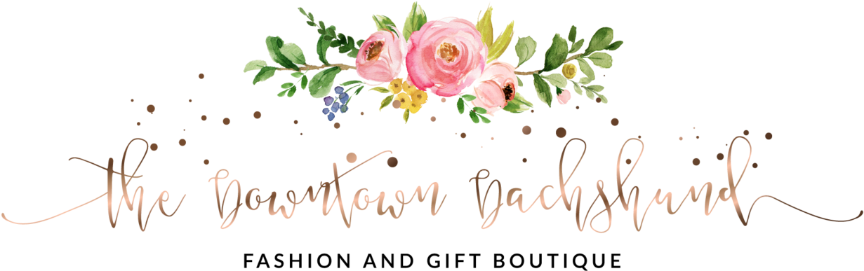 The Downtown Dachshund - Floribunda Clipart (1340x487), Png Download