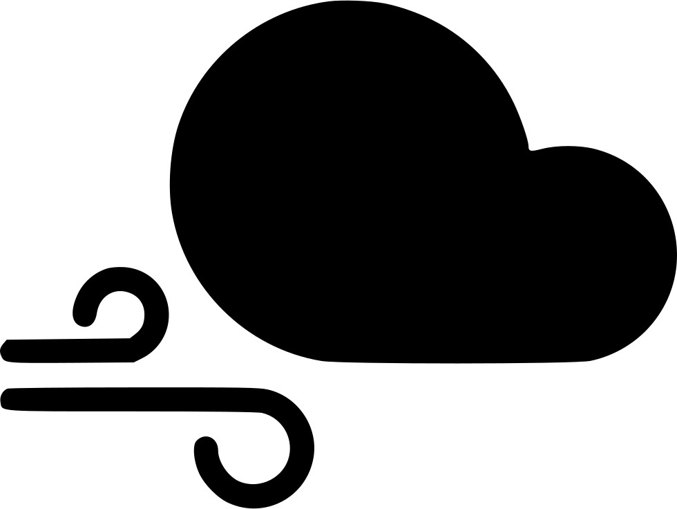 Wind Cloud Gust - Heart Clipart (980x736), Png Download