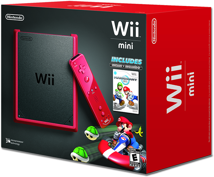 Wii Mini Box - Nintendo Wii Mario Kart Pack Clipart (750x594), Png Download
