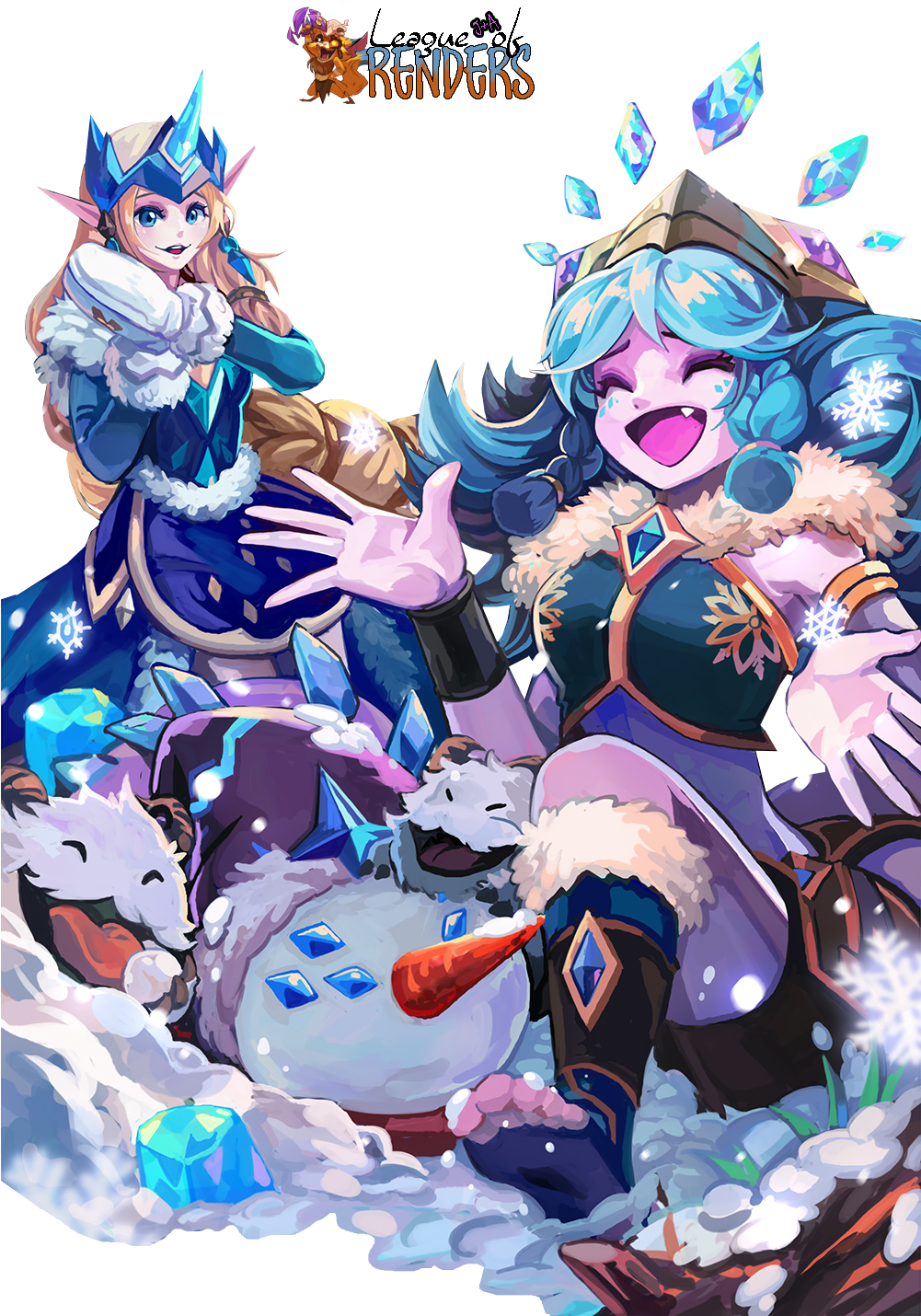 Winter Wonder Soraka And Neeko Clipart (1000x1466), Png Download