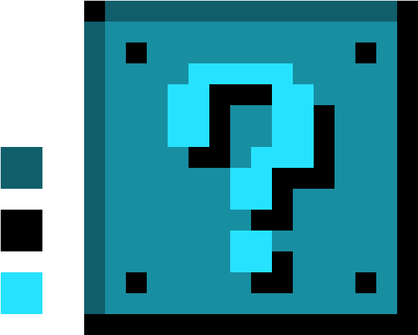 Frozen Mystery Lucky Block Smb 1-3 Sprite - Nintendo 3ds Ar Cards Printable Clipart (840x600), Png Download