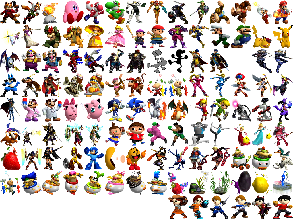 Super Smash Bros - Everyone Is Here Super Smash Clipart (1024x1024), Png Download