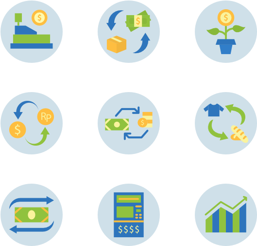 Trade - Circular Economy Icon Clipart (600x564), Png Download