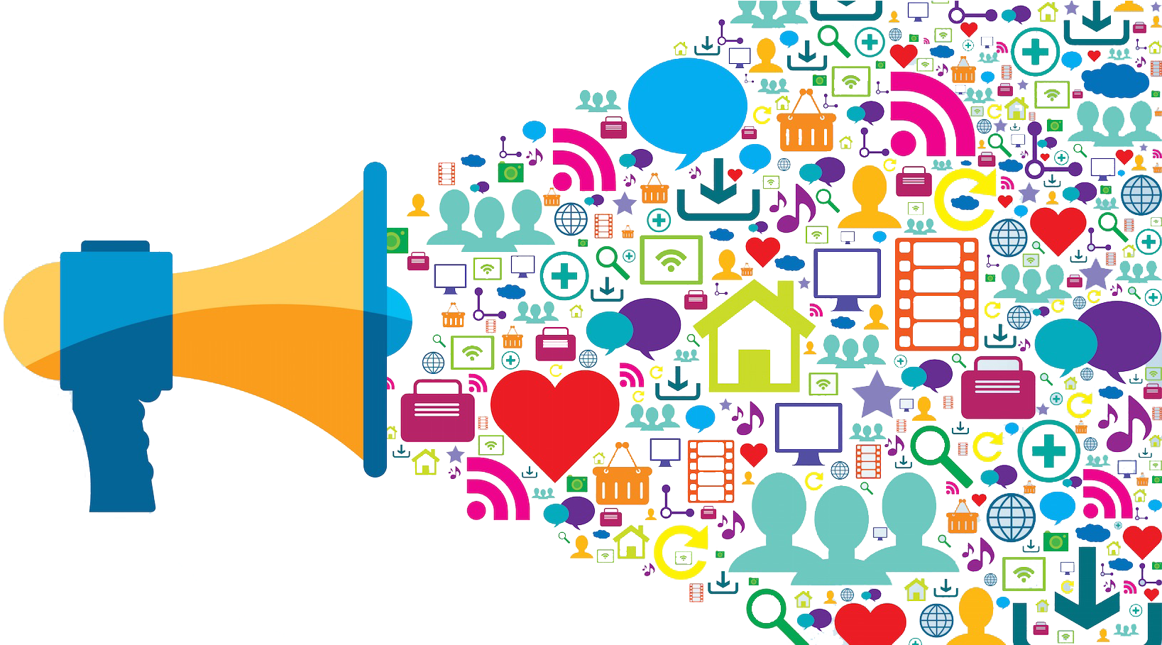 Socialmedia - Mídias Sociais Background Clipart (1700x908), Png Download