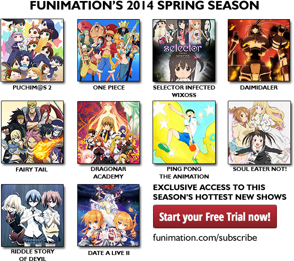 And Date A Live Ii Completes The Line Up For Our Spring - Funimation 2014 Clipart (620x566), Png Download