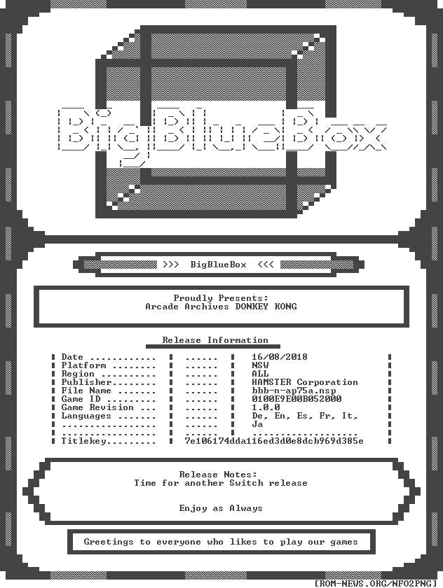 Arcade - Archives - Donkey - Kong - Eshop - Nsw-bigbluebox - Bigbluebox Nfo Clipart (632x840), Png Download