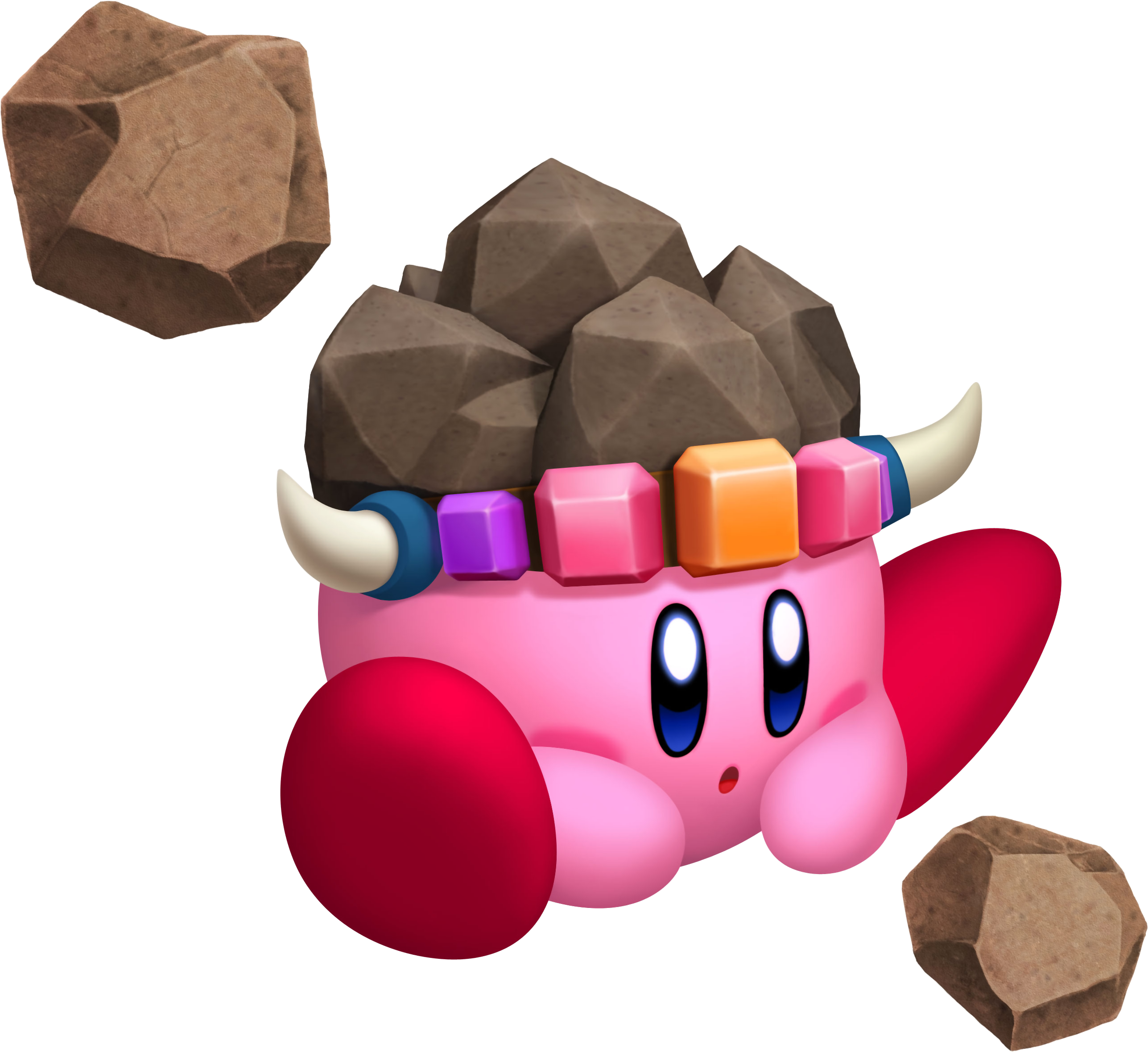 I Kinda Miss How Kirby Would Change Colors With Certain - Rock Kirby Clipart (2973x2656), Png Download