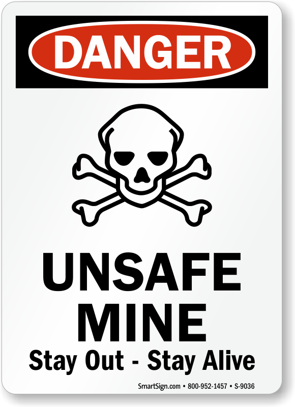 Osha Danger Sign - Sign Clipart (580x800), Png Download