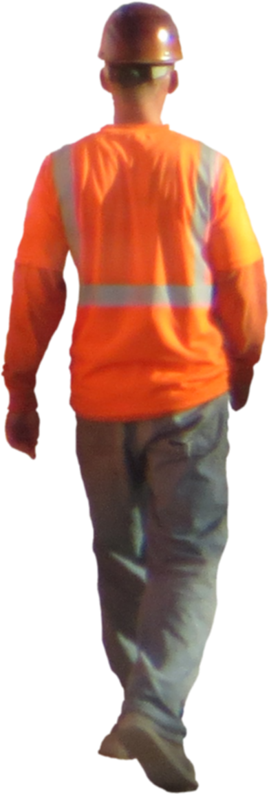 Construction Worker Red Construction Worker Png - Standing Clipart (1154x1154), Png Download