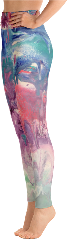 Cave Of Dreams Colorful Leggings - Leggings Clipart (1000x1000), Png Download