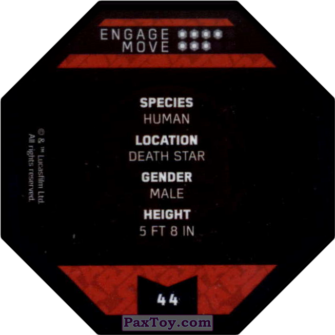 #44 Darth Sidious - Carmine Clipart (664x664), Png Download