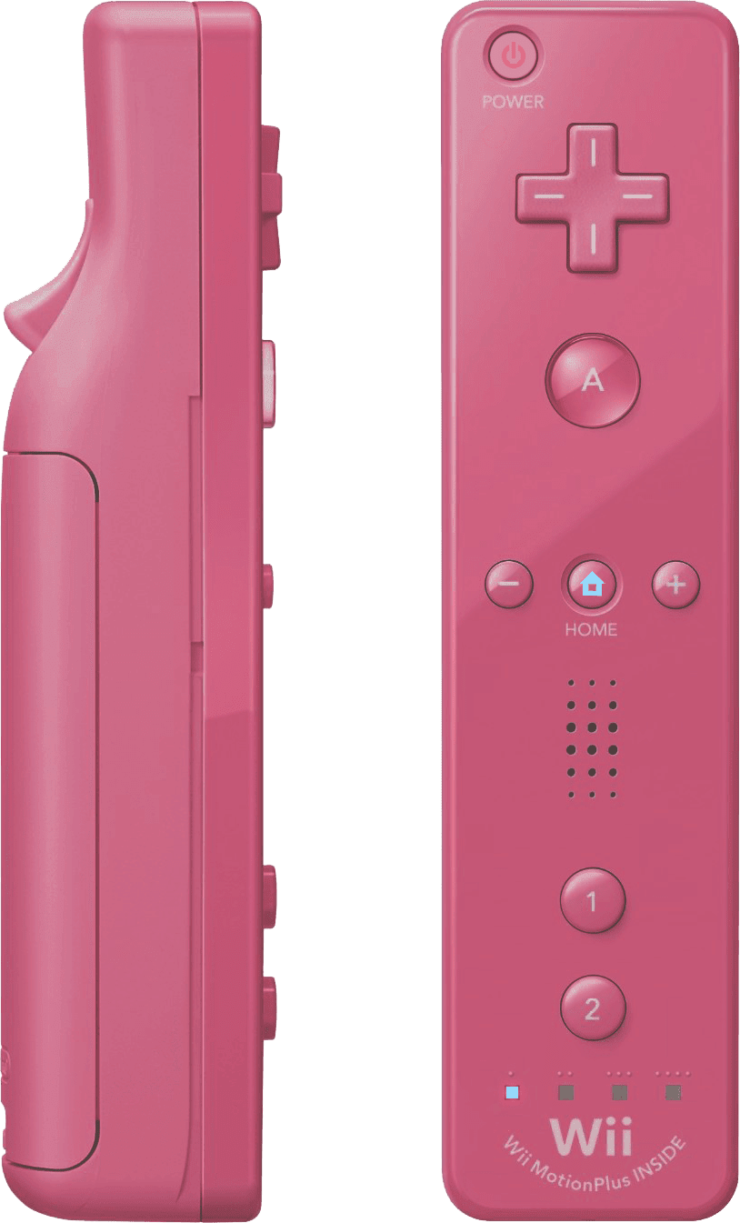 Wii Remote Plus Pink - Wii Remote Plus Clipart (814x1345), Png Download