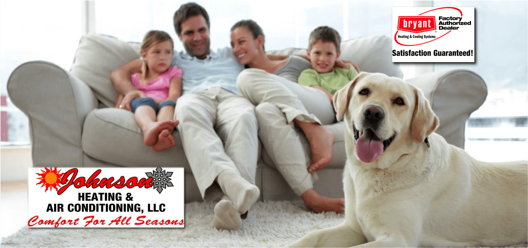 Johnson Heating Ac - Labrador Retriever Clipart (1800x1013), Png Download