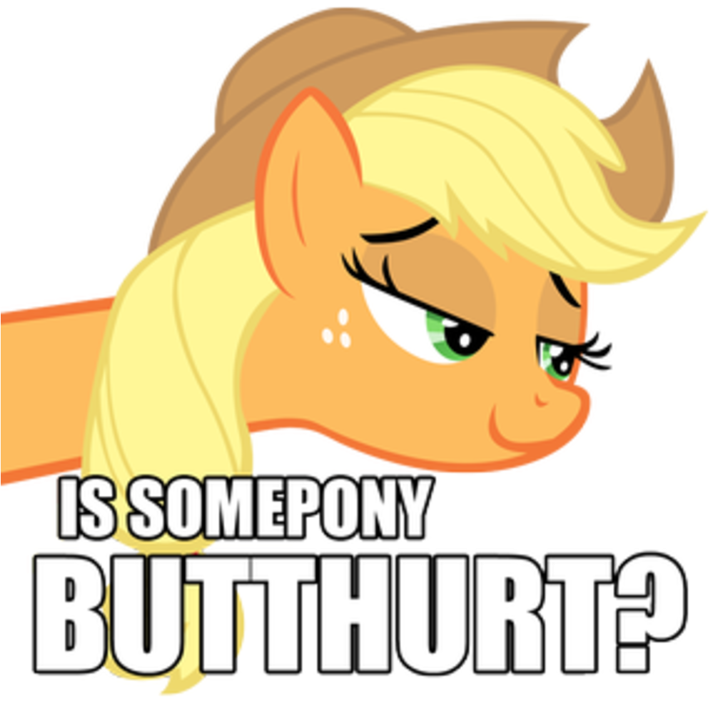 Upvote 3 Downvote - Somepony Butthurt Clipart (1000x1000), Png Download
