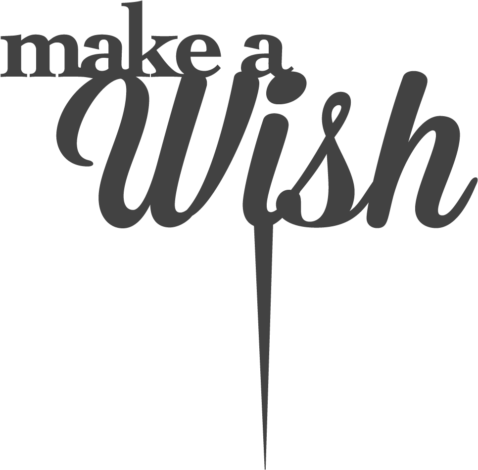 Make A Wish Cake Topper - Make A Wish Png Clipart (1200x1200), Png Download