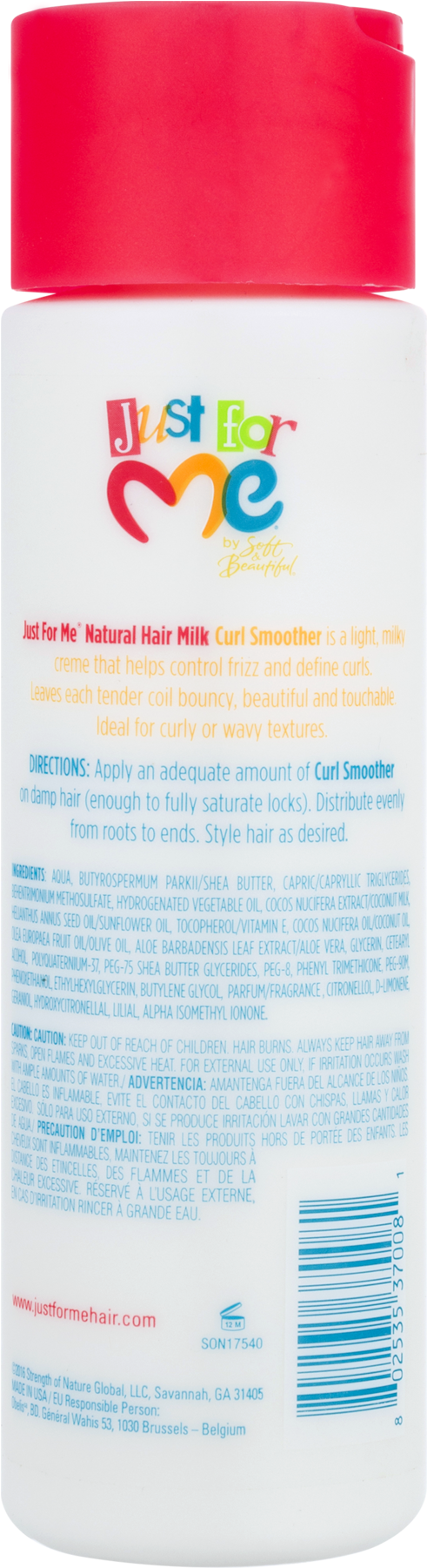 Just For Me By Soft & Beautiful Natural Hair Milk Curl - Bottle Clipart (1800x1800), Png Download