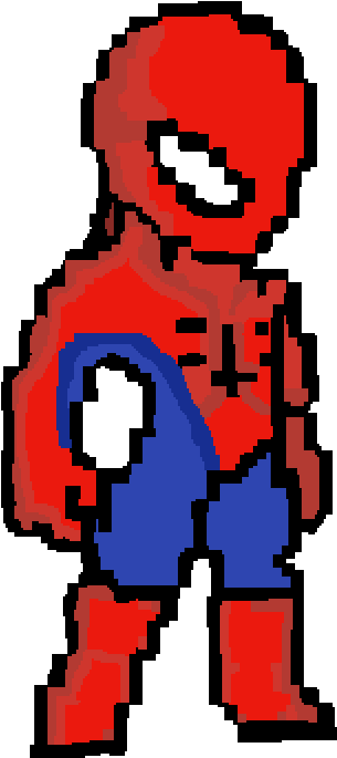 Spooderman - Pixel Art Spiderman 2099 Clipart (1000x1000), Png Download