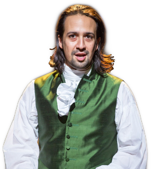 Hamilton Linmanuelmiranda Linnamonroll - Alexander Hamilton From The Musical Hamilton Clipart (585x655), Png Download