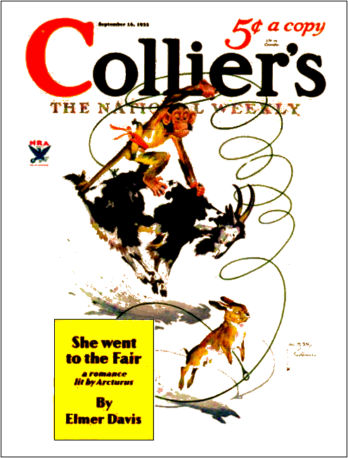 First Published In Collier's 16 September - Collier Magazine Cover 1946 Clipart (495x652), Png Download