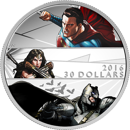 Dc Comics Movies - Batman Silver Coin Clipart (570x570), Png Download