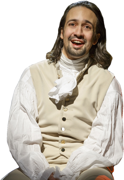 Hamilton Play Lin Manuel Miranda Clipart (500x652), Png Download