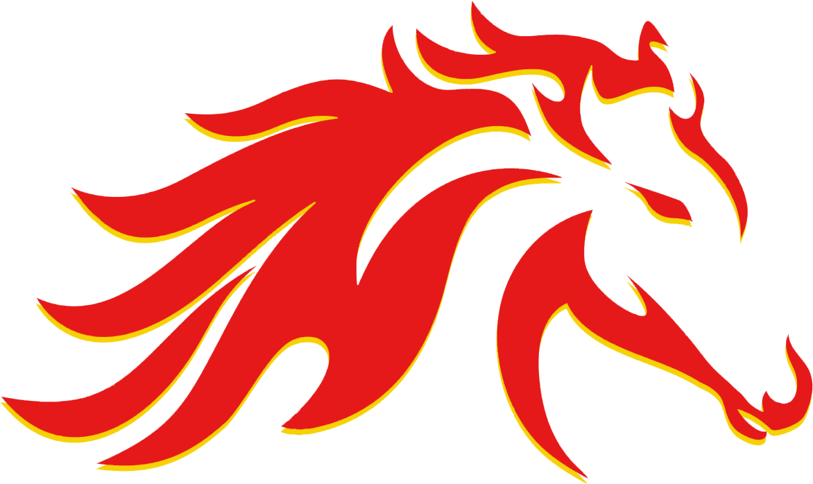 Cfhf Fantasy League - Fire Horse Clipart (1300x1118), Png Download