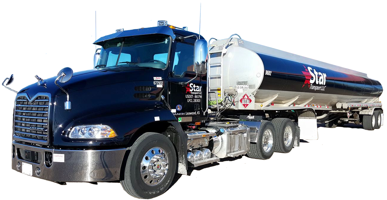 Star Transport, Petroleum, Fuel, Hauling, Trucking - Star Transportation Clipart (1306x674), Png Download