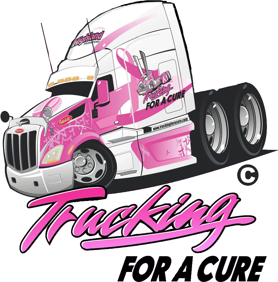 Truck Convoy For Special Olympics Trucking For A Cure - Trucking For A Cure Clipart (915x1000), Png Download