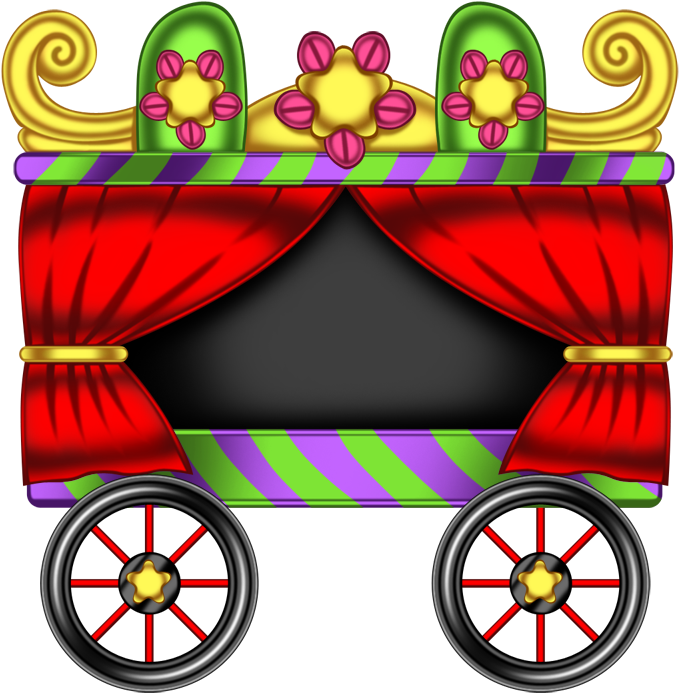 Circus Clipart Three Ring Circus - リース イラスト ゴールド 無料 - Png Download (800x800), Png Download