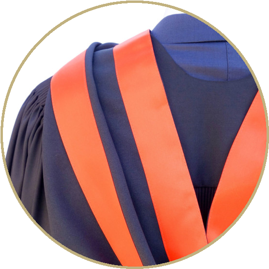 Close Up Shot Of A Graduation Hood Showing The Quality - Inflatable Clipart (561x562), Png Download