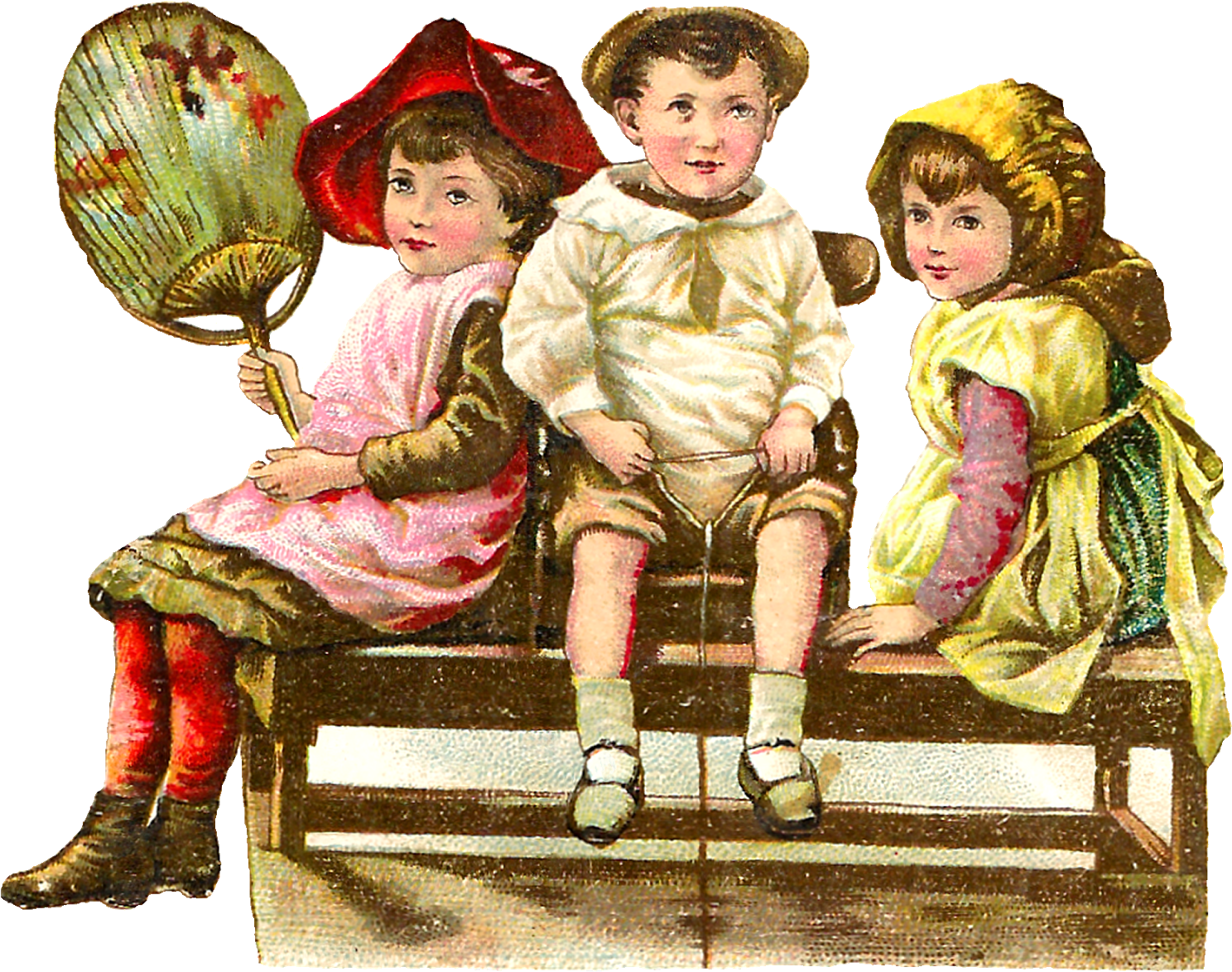 Victorian Children Png Clipart (1600x1298), Png Download