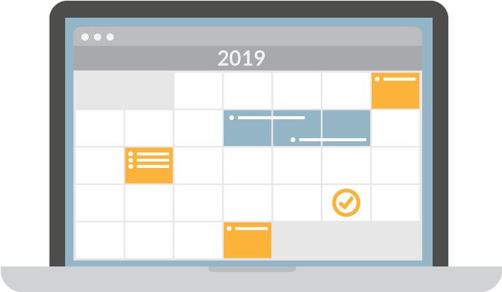 Using Our 2019 Marketing Calendar - Calendar Graphics Png Clipart (750x500), Png Download