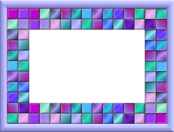 Multi-color Picture Frames 1 Of 5 Pages - Visual Arts Clipart (714x545), Png Download