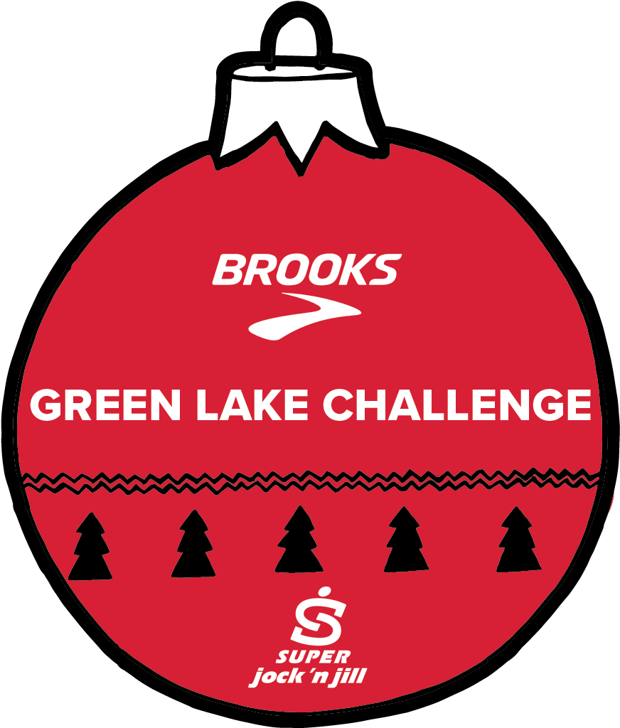 Brooks And Super Jock 'n Jill Run-run Green Lake Logo - Circle Clipart (1042x1042), Png Download