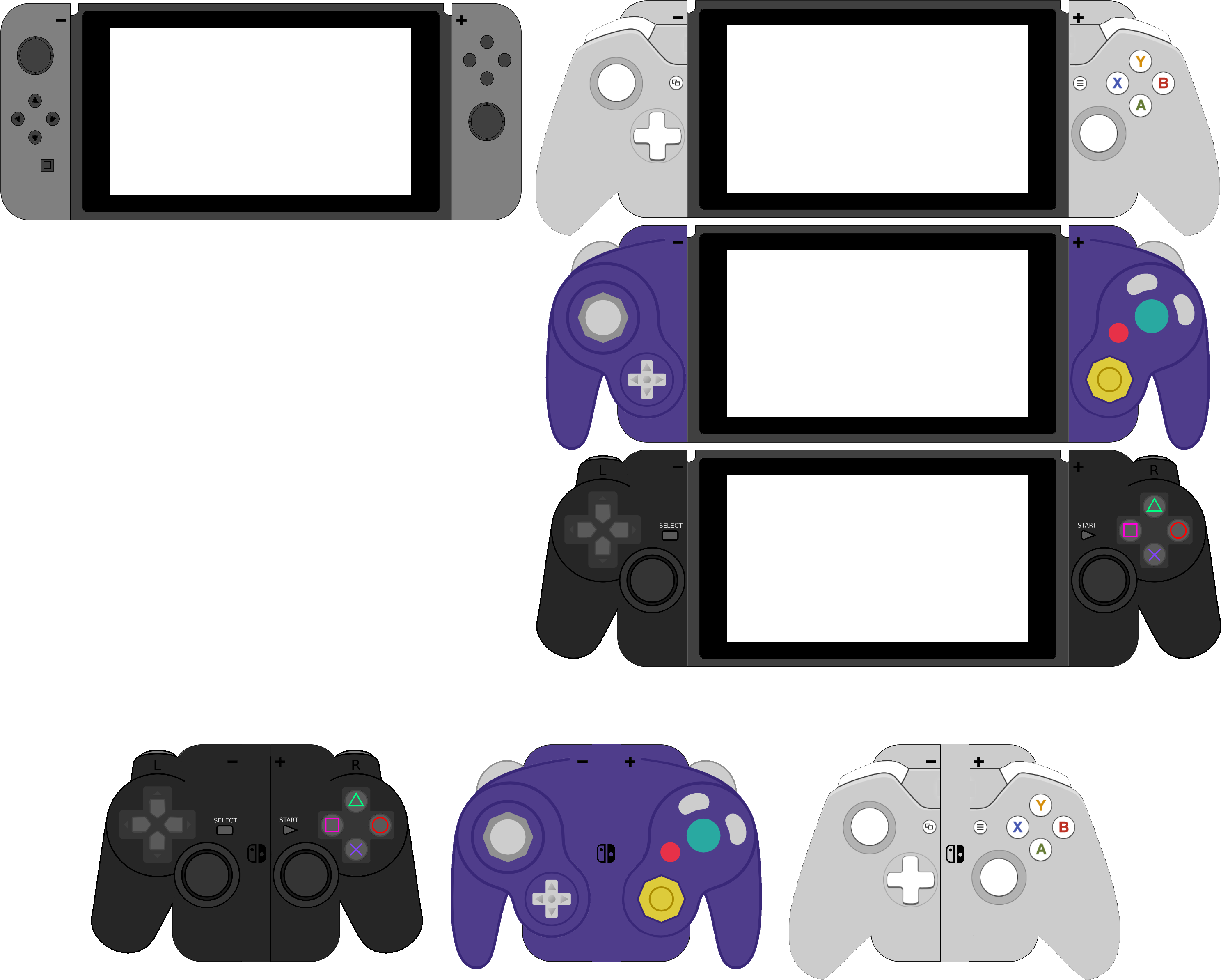 Http - //i - Imgur - Com/pezg9he - Nintendo Switch Joy Con Concepts Clipart (3250x2750), Png Download