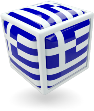 Cube Icon Illustration Of Flag Of Greece - Stool Clipart (640x480), Png Download