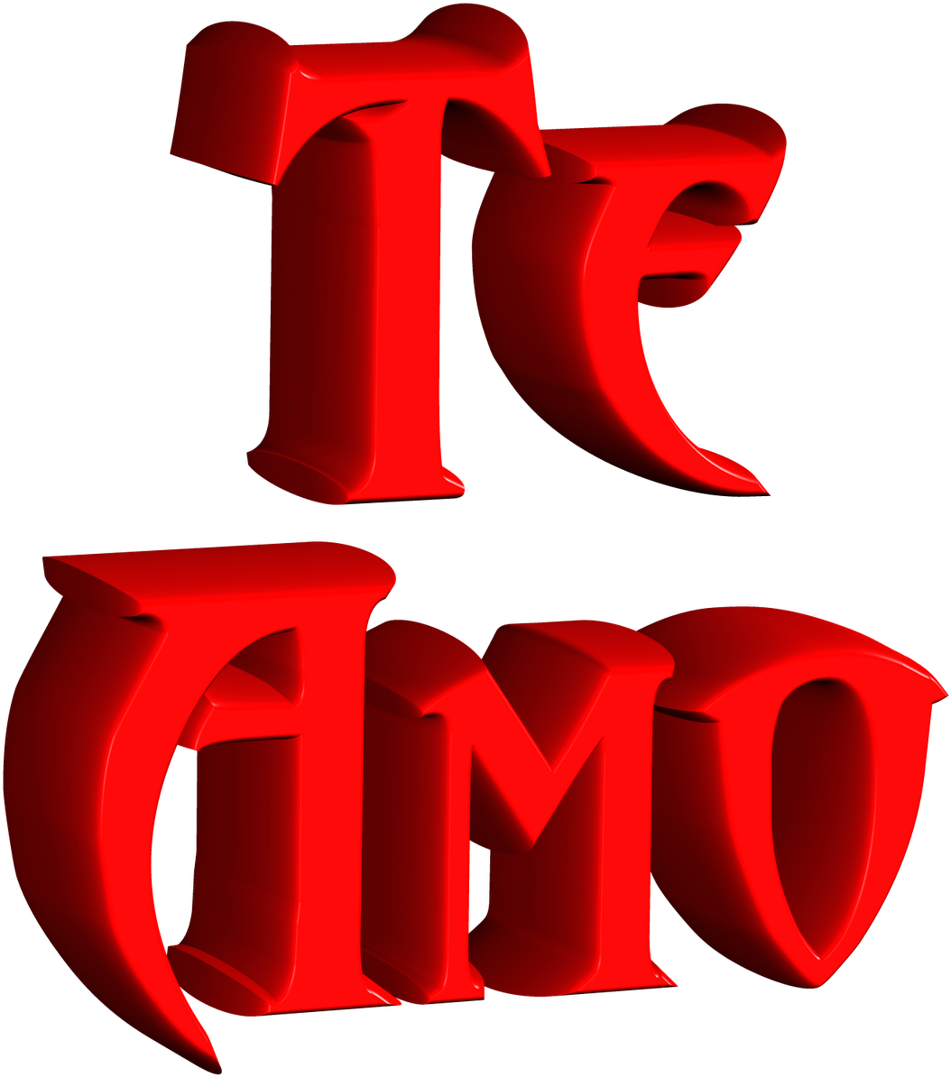 Te Amo 3d Png - Te Amo Png Texto Clipart (1600x1600), Png Download