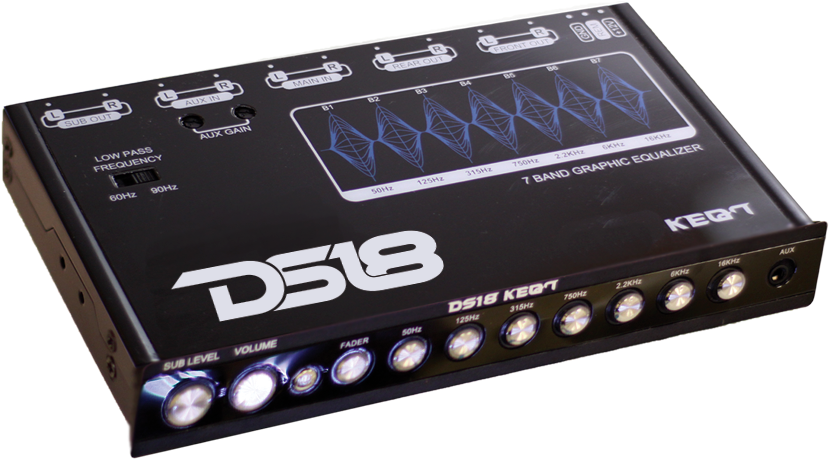 Ds18 7 Band Eq Clipart (848x489), Png Download