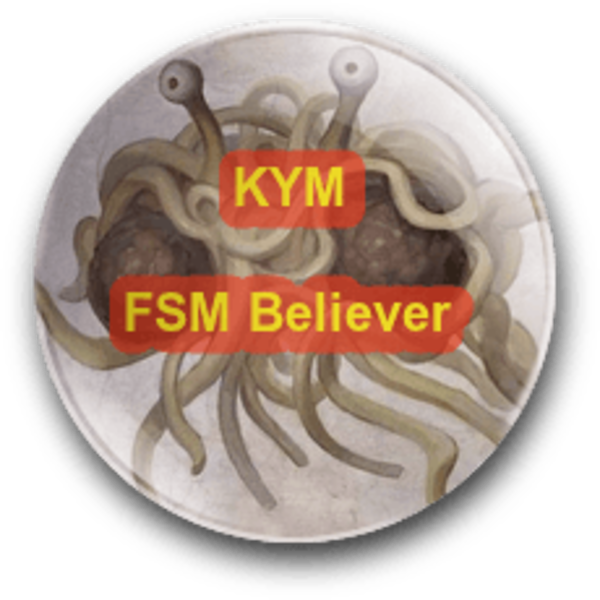 Kym Flying Spaghetti Monster Believer - Sistine Chapel Clipart (600x600), Png Download