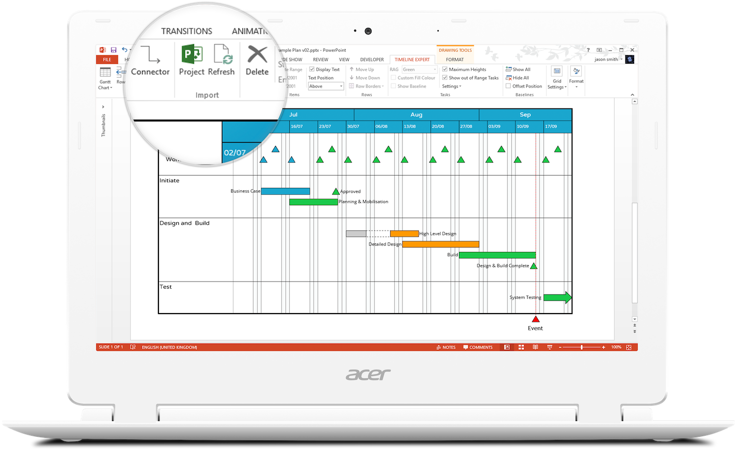 Timeline Expert Allows You To Import A Previous Version - Cambium Networks Tools Clipart (1600x1061), Png Download