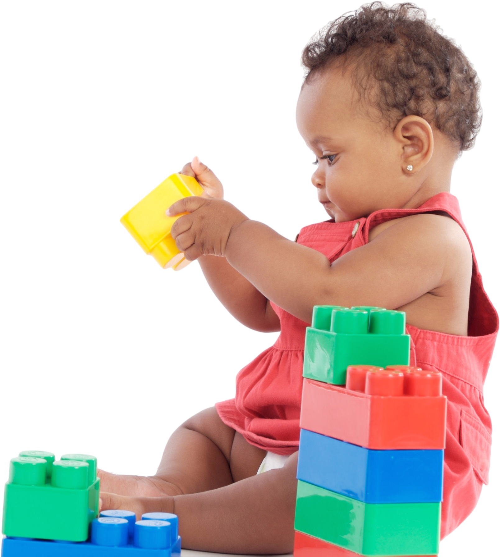 Black Baby Playing With Toys Clipart (2267x1850), Png Download