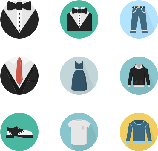 Garment Clothes Icon Packs Svg Psd Clipart (600x564), Png Download