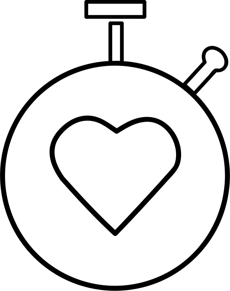 Heart Beats Controller Outline Comments - Portable Network Graphics Clipart (776x981), Png Download
