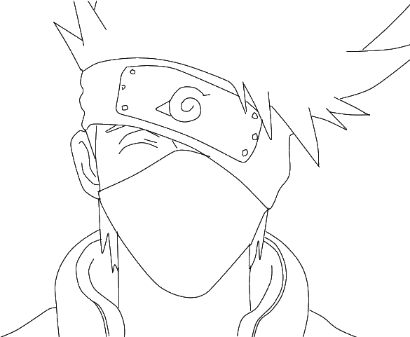 Collection Of Hatake Easy High Quality - Draw Kakashi Sensei Easy Clipart (640x480), Png Download