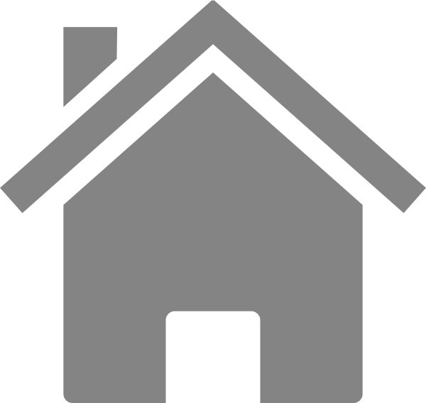 Home Png - House Clipart Grey Transparent Png (600x568), Png Download