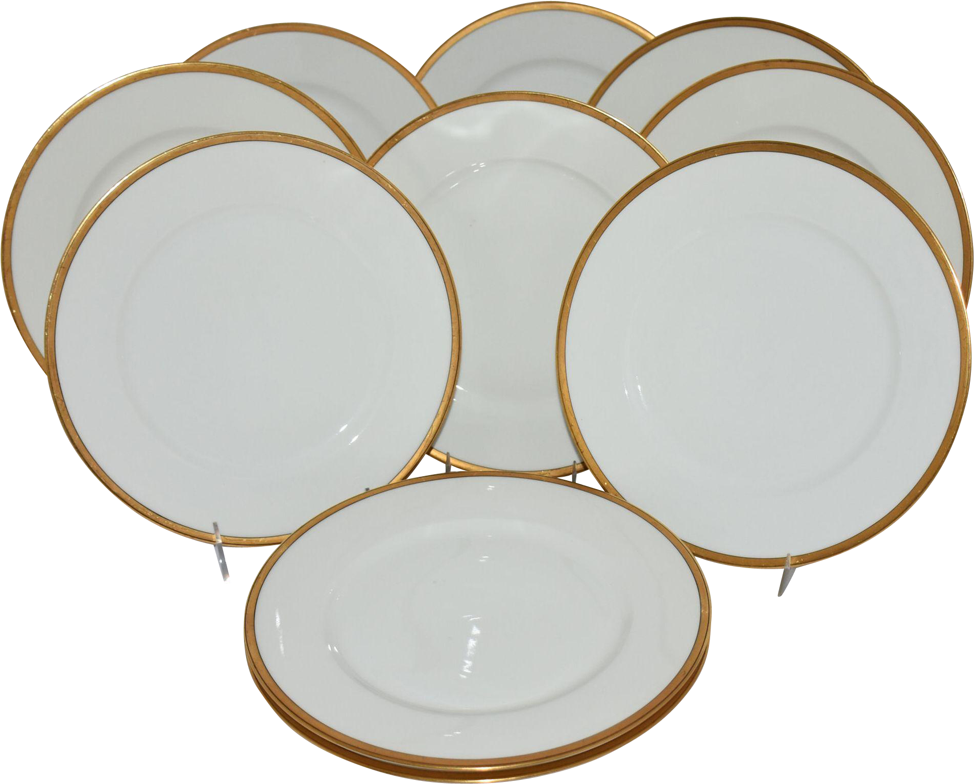 Antique Theodore Haviland Limoges France Dinner Plates - Plate Clipart (1907x1907), Png Download