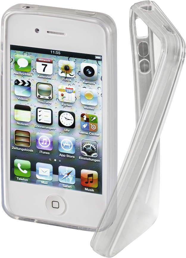 Iphone 4s Transparent Case Transparent Background - Iphone 4s Clipart (1100x1100), Png Download
